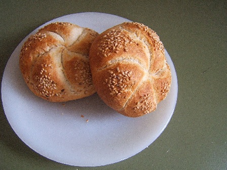 Bread rolls.