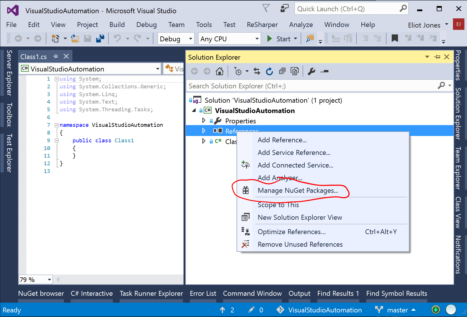 add TestStack.White as a NuGet package